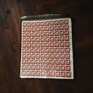 MNH 1978 Scott #1769 Hobby Horse Christmas 15 Cent Stamp Sheet of 100 Stamps